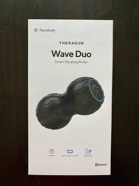 546968 Therabody Theragun Wave Duo Contoured Vibrating Roller With Bluetooth
