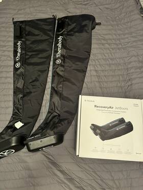 Ra02099-01 Therabody Recoveryair Massage Shoes - Black