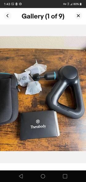 Tgrimfse-02 Therabody Prime G5 Handheld Cordless Multispeed Massage Gun Black