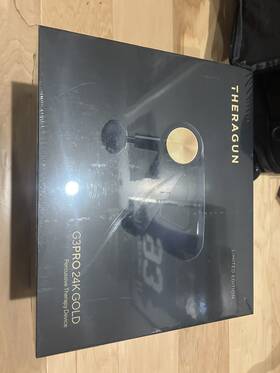 G3pro Theragun 810036053716 24k Gold Handheld Deep Tissue Massage Gun Brand New Sealed