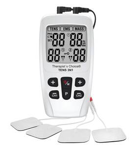 Tens3n1 Therapist S Choice 815290017283 Dual Channel Digital Combo With Tens Ems And Massage Accesso