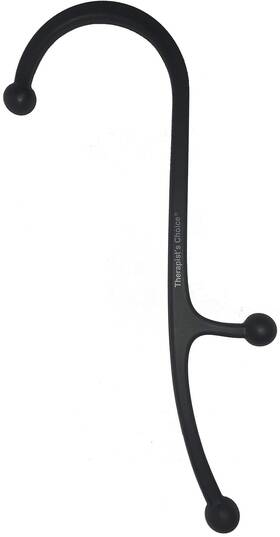 100453198f Therapists Choice Therapist S Pressure Point Hook Cane Back 1 Count Pack Of Black