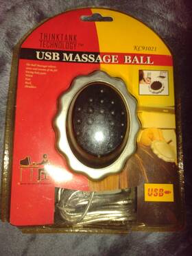 Kc91021 Thinktank Technology Vtg Usb Massage Ball Works