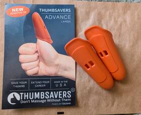 Thumbsavers 702458937371 Advance Massage Physical Therapy Trigger Point Tool Large Orange Set