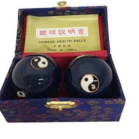 Thy Arts 689913716422 Baoding Balls Chinese Health Massage Exercise Stress -blue Yinyang #3