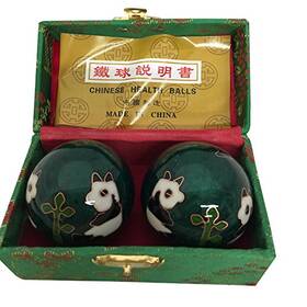 Thy Collectibles 689913716217 Baoding Balls Chinese Health Massage Exercise Stress - Green Panda 2 By Th