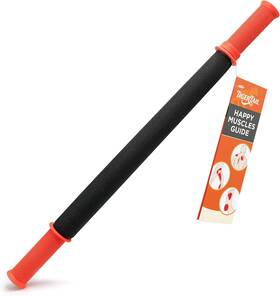 Tt22 Tiger Tail 22in Massage Stick 22 Inch Plus Happy Muscles Ebook Orange/black