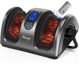 B0dlwxfxv2 Tisscare Shiatsu Foot Massager With Heat For Neuropathy Circulation Pain Gray