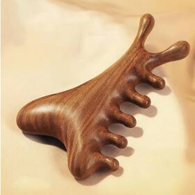Comb01 Tiyoha 4 In 1 Wooden Head Scalp Comb Massager For Hair Face Eye Around Neck Whoe B