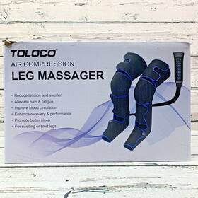 Toloco 151514115132 Air Compression Leg Massager With Heat Function For Pain Relief