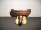Tool Massage 4-wheels Neck Hand Wooden Moose Roller