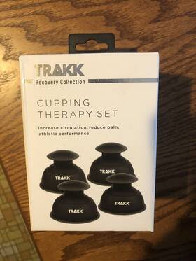 Trakk 194587626699 Athletic Cupping Circulation Pain Therapy Set 4pk Black New
