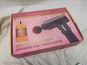 Trakk 194587748476 Relaxation Set Cordless Professional Message Gun With Oil And Attachments