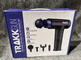 Tr-m01-bk Trakk Tr-mo1-bk Trakkgun Professional Massage Gun Therapy With 4 Speeds/attachments New