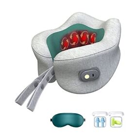 Travel Pillow Shiatsu Massage Portable Neck Massager Rechargeable And Cordless