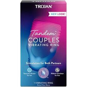 B0775pdpm3 Trojan Vibrations Tandem Couples Vibrating Ring Personal Massager