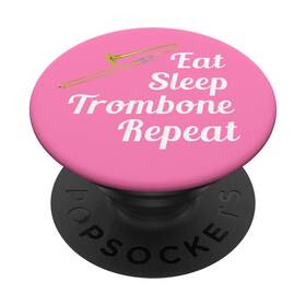 Rcf6fbrd0wdus Trombone T-shirts And Apparel Player Gift - Eat Sleep Repeat Pink