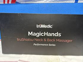 Trumedic 850005345114 Magic Hands Shiatsu Neck Back And Heated Massager Green Open Box