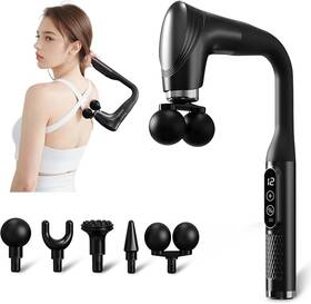 Trvtve 705353319235 Double-headed Elbow Massage Gun Percussion Muscle Massager Suitable For Sore M