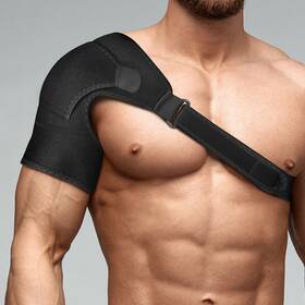 Jy8040986bk Tsuinz Heated Shoulder Support Brace Usb Electric Adjustable Pad Wrap Pain Relief