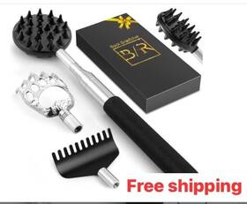 Tukuos 313112033058 Telescoping Back Scratcher With 4pcs Detachable Scratching Heads Valenti