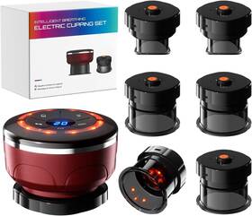 Jz-15 Ubalance Cupping Therapy Set Cellulite Massager With 6 Massage Cups Portable Electric