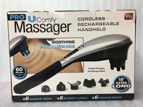 Ucomfy 080313019326 Pro U Comfy Rechargable Hand Held Deep Tissue Massager