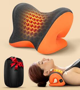 Ulaiyo 700937361952 5x Pain Relief Neck Massager With Heat Graphene-infused Instant Heating St