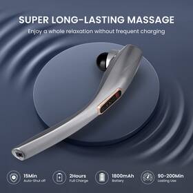 Mt1099apw Unoisetion Handheld Neck Massager Cordless Body Massage Tool Rechargeable