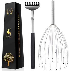 Usaga 718774010308 28 Fingers 3rd Generation Head Massager Scalp Scratcher Ex