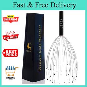 Usaga 726084381780 36 Fingers Head Massager Scalp Scratcher For Body Relax
