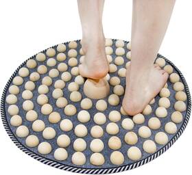 B0f7q8wg67 Useahitor Wood Foot Acupressure Mat - Ergonomic Massager For Feet Relax Mas