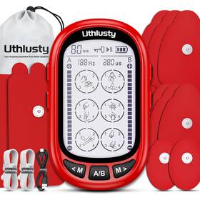 Uthlusty 973900308610 Tens Unit Muscle Stimulator For Pain Relief Therapy Dual Channel 24 Modes Ten