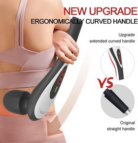 Uv Stylish 764710656192 Rechargeable Personal Hand Held Deep Tissue Vibrating Massager For Muscles B