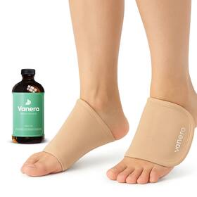 Vanera 850077176166 Castor Oil Pack For Feet 100% Certified 1 Count Of 2 Golden