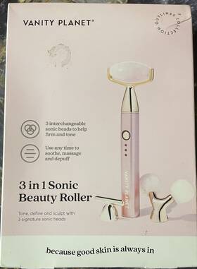 Vnt27024 Vanity Planet Planet-3 In 1 Sonic Beauty Roller Tone Define And Sculpt With 3 Heads