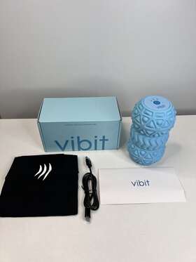 Vibit 754590455206 Portable Vibrating Muscle Roller Blue