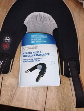 Visage 099100340365 Pro Style Heated Neck And Shoulder Massager Preowned/unboxed Used Once