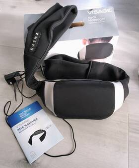 802784 Visage Neck Massager-heated. 8 Rotating Heads. Washable Cover