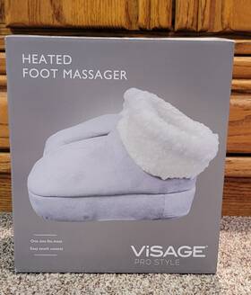 E-5109 Visage Pro Style Heated Memory Foam Foot Massager Used Once