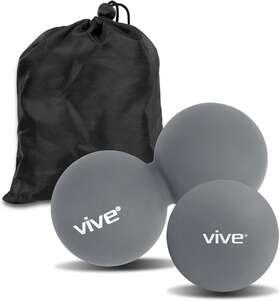 Vive 696542042518 Double Lacrosse Ball And Peanut Massage Set - Deep Tissue For Muscle