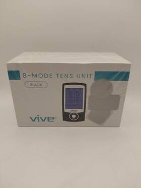 Vive Health Rh8008blk 8 Mode Tens Unit Rechargeable Muscle Stimulator Black