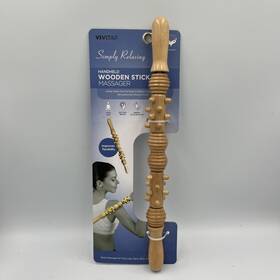 Ms-1043-fb Vivitar 681066905074 Handheld Wooden Roller Stick Massager - Wood Therapy
