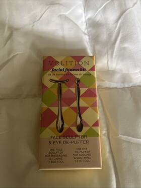 7315 Volition Facial Fitness Kit Eye De-puffer And Face Sculptor Two Pieces Nib