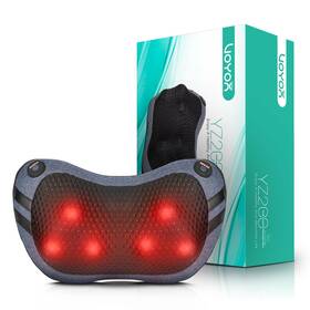 Voyor-health 972863621569 Shiatsu Neck And Back Massager With Heat - 3d Kneading Deep Tissue Massage Pi