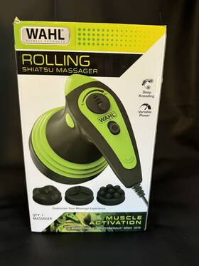 Wahl 043917109374 Release Deep Rolling Shiatsu Handheld Massager Full Body Massage