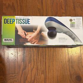 Wahl 073585121458 Deep Tissue Percussion Massager Variable Speed Blue Body Pain Relief New