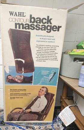 4900 Wahl Massage Cushion Brown Vinyl Back Neck Corded Electric