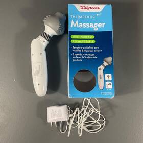 Org1020-f Walgreens Therapeutic Multipurpose Massager Rechargeable 3 Speeds 5 Positions