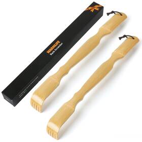 Warmlife 842117104505 2-pack Bamboo Back Scratchers 17in Long Handle Relaxation Gift For Adults